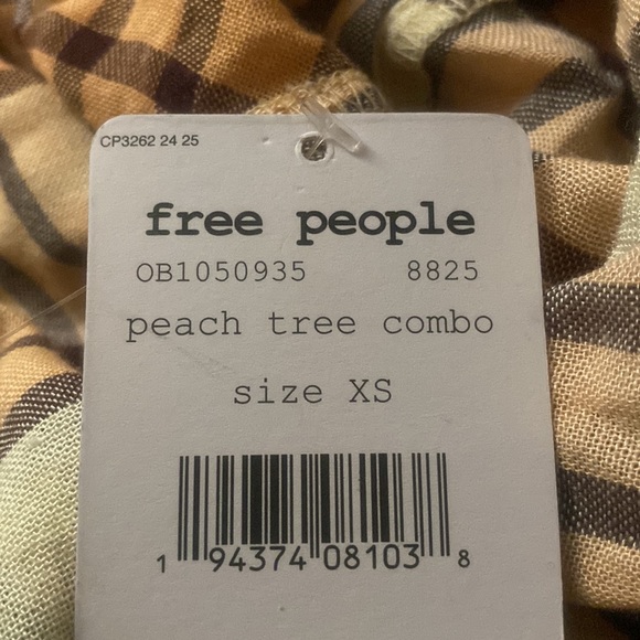 Free people pacific Dawn Drawstring plaid shirt - Picture 4 of 4